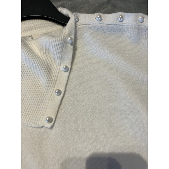Vintage Dress Barn Womens Winter White Sweater Roll Neck Size XL - Picture 5 of 7